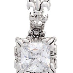 Silpada ‘Uptown’ Cubic Zirconia and .925 Sterling Silver Pendant S0979